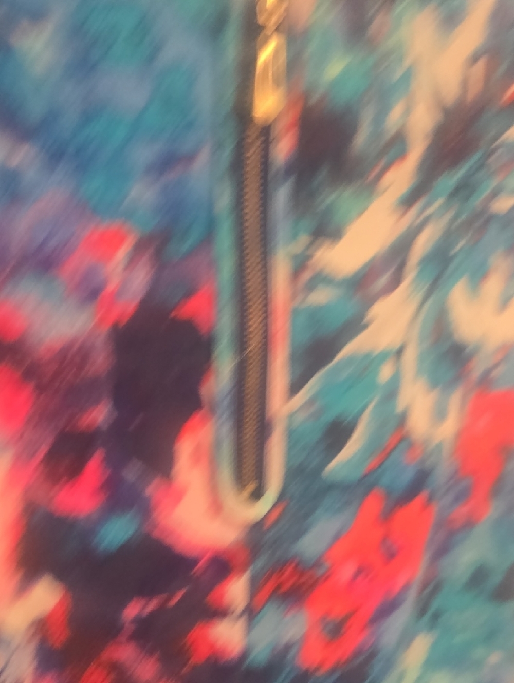 Cynthia Rowley Blue Teal Watercolor Silk Dress - Picture 6 of 8